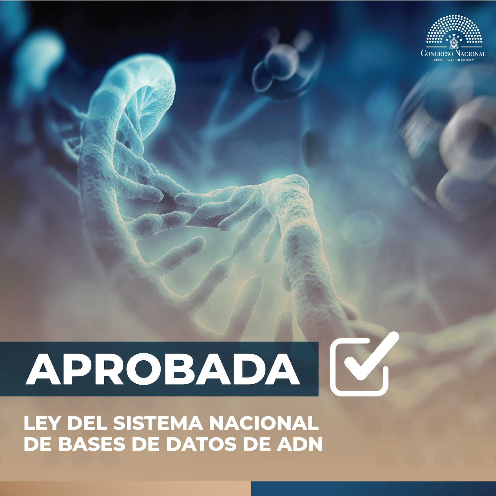 CN aprobó la Ley del Sistema Nacional de Bases de Datos de ADN
